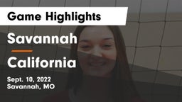 Savannah  vs California  Game Highlights - Sept. 10, 2022