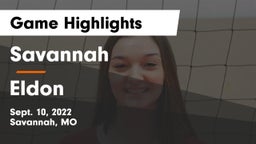 Savannah  vs Eldon  Game Highlights - Sept. 10, 2022