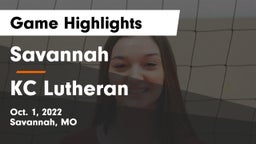 Savannah  vs KC Lutheran  Game Highlights - Oct. 1, 2022