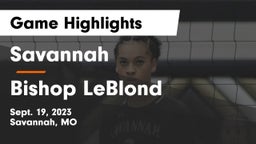 Savannah  vs Bishop LeBlond  Game Highlights - Sept. 19, 2023