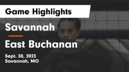 Savannah  vs East Buchanan  Game Highlights - Sept. 30, 2023