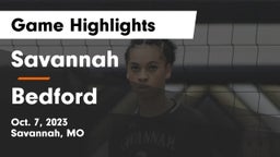 Savannah  vs Bedford  Game Highlights - Oct. 7, 2023
