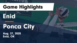 Enid  vs Ponca City  Game Highlights - Aug. 27, 2020