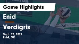 Enid  vs Verdigris  Game Highlights - Sept. 23, 2022