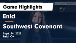 Enid  vs Southwest Covenant  Game Highlights - Sept. 24, 2023
