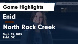 Enid  vs North Rock Creek  Game Highlights - Sept. 25, 2023