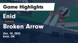 Enid  vs Broken Arrow  Game Highlights - Oct. 10, 2023
