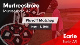 Matchup: Murfreesboro High vs. Earle  2016