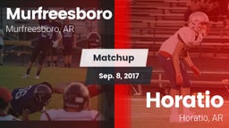 Matchup: Murfreesboro High vs. Horatio  2017