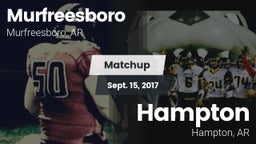 Matchup: Murfreesboro High vs. Hampton  2017