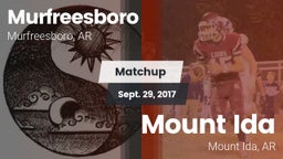 Matchup: Murfreesboro High vs. Mount Ida  2017