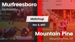 Matchup: Murfreesboro High vs. Mountain Pine  2017