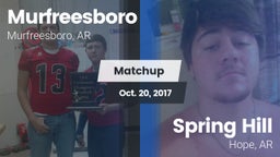 Matchup: Murfreesboro High vs. Spring Hill  2017