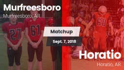 Matchup: Murfreesboro High vs. Horatio  2018