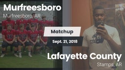 Matchup: Murfreesboro High vs. Lafayette County  2018