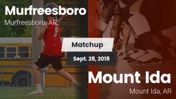 Matchup: Murfreesboro High vs. Mount Ida  2018