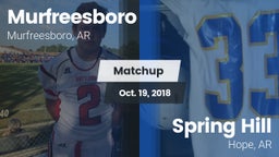 Matchup: Murfreesboro High vs. Spring Hill  2018