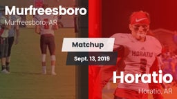 Matchup: Murfreesboro High vs. Horatio  2019