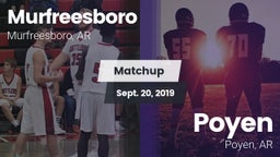 Matchup: Murfreesboro High vs. Poyen  2019