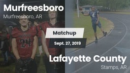 Matchup: Murfreesboro High vs. Lafayette County  2019