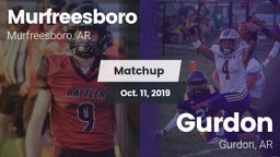 Matchup: Murfreesboro High vs. Gurdon  2019