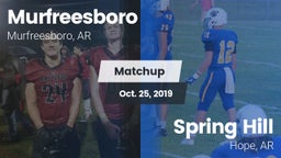 Matchup: Murfreesboro High vs. Spring Hill  2019