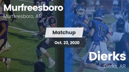 Matchup: Murfreesboro High vs. Dierks  2020