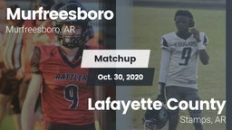 Matchup: Murfreesboro High vs. Lafayette County  2020