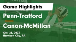 Penn-Trafford  vs Canon-McMillan  Game Highlights - Oct. 26, 2023