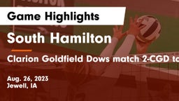 South Hamilton   vs Clarion Goldfield Dows match 2-CGD tourney Game Highlights - Aug. 26, 2023