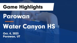 Parowan  vs Water Canyon HS Game Highlights - Oct. 4, 2023