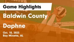 Baldwin County  vs Daphne  Game Highlights - Oct. 10, 2023