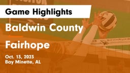 Baldwin County  vs Fairhope  Game Highlights - Oct. 13, 2023