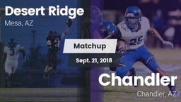 Matchup: Desert Ridge High vs. Chandler  2018