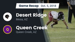 Recap: Desert Ridge  vs. Queen Creek  2018