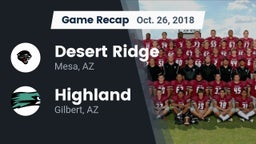 Recap: Desert Ridge  vs. Highland  2018