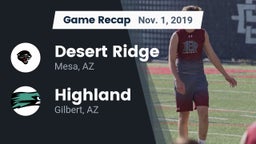 Recap: Desert Ridge  vs. Highland  2019