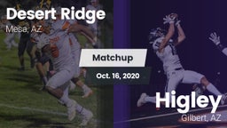 Matchup: Desert Ridge High vs. Higley  2020