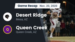 Recap: Desert Ridge  vs. Queen Creek  2020