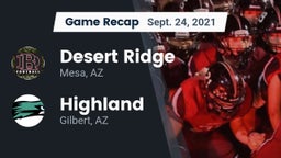 Recap: Desert Ridge  vs. Highland  2021