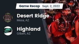 Recap: Desert Ridge  vs. Highland  2022