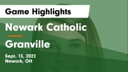 Newark Catholic  vs Granville  Game Highlights - Sept. 13, 2022