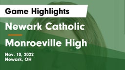 Newark Catholic  vs Monroeville High Game Highlights - Nov. 10, 2022