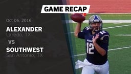 Recap: Alexander  vs. Southwest  2016