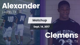Matchup: Alexander High vs. Clemens  2017