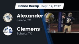 Recap: Alexander  vs. Clemens  2017