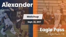 Matchup: Alexander High vs. Eagle Pass  2017