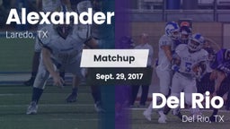 Matchup: Alexander High vs. Del Rio  2017