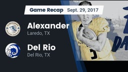 Recap: Alexander  vs. Del Rio  2017