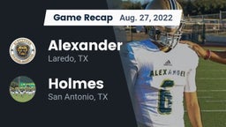 Recap: Alexander  vs. Holmes  2022